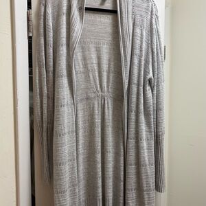 Lauren Conrad Gray Knit Long Cardigan